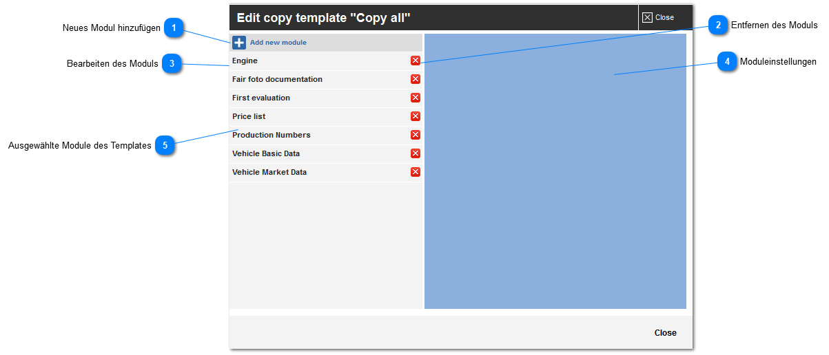 Bearbeiten von Templates