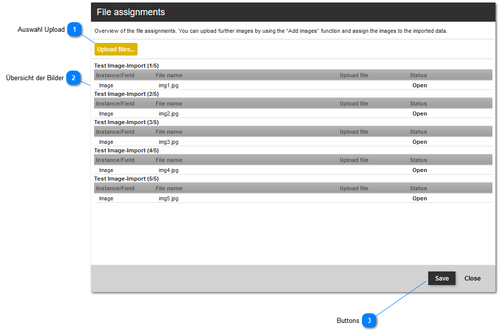 Bilder Browser-Upload
