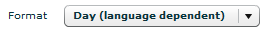 1. Anzeigeformat