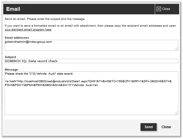 Email Benachrichtigung