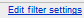3. Filtereinstellungen Standardfilter