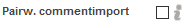 4. Paarweiser Kommentarimport
